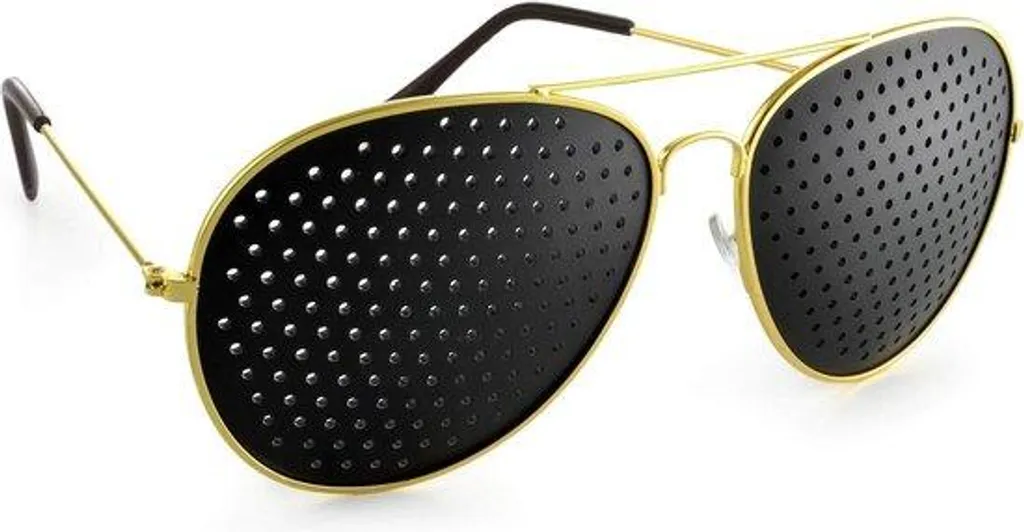 Lunettes de gymnastique oculaire Gaten E - Monture Or et Noir pliable