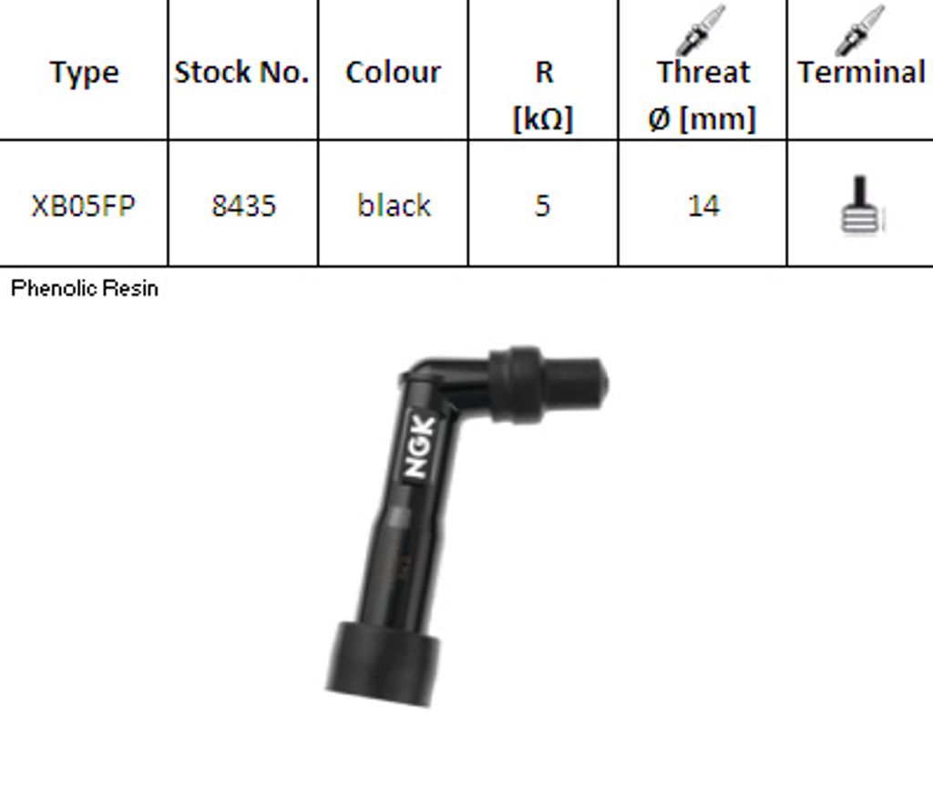 NGK Fajka Świecy XB05FP (kod. 8435) YBX Zdjęcie produktu 