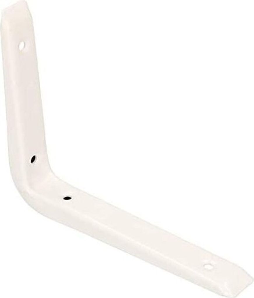 KOTARBAU® Konzola z ocelového plechu 120 x 150 mm Bílá Obrázek produktu 