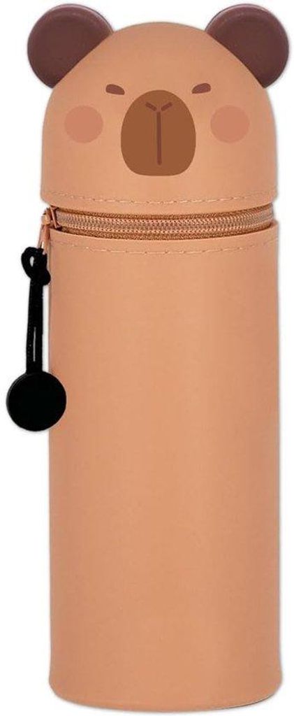 Silikon Tas 2 in 1 mit Rits, Etui für Stifte, Tafelpenhalter, Kawaii Schreibtischaccessoires für Mädchen