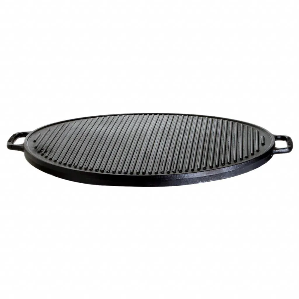 Piastra All'Grill Ghisa Reversibile 30cm - Per Induzione e Gas