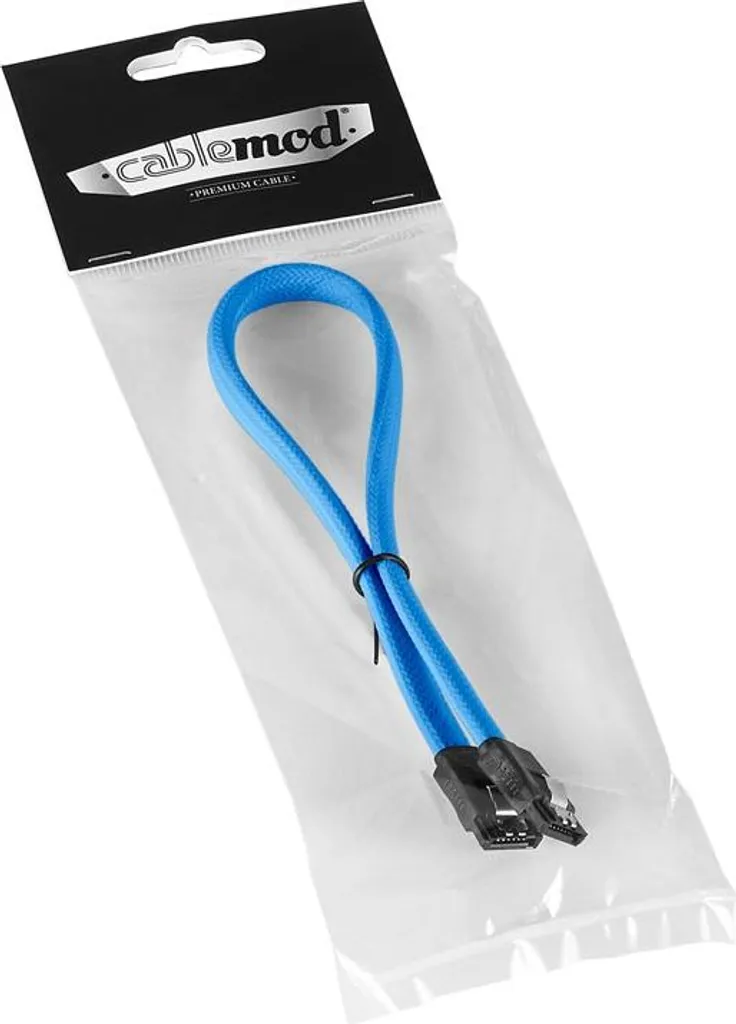 CableMod CM-CAB-SATA-N60KLB-R Câble SATA 3.0 Bleu Clair de 60cm - 4