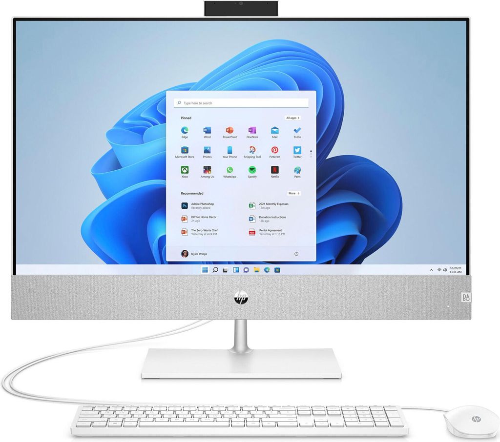 Pavilion 27-ca0004ng AIO-PC, Weiß, 27 Zoll, QHD, IPS, AMD Produktbild
