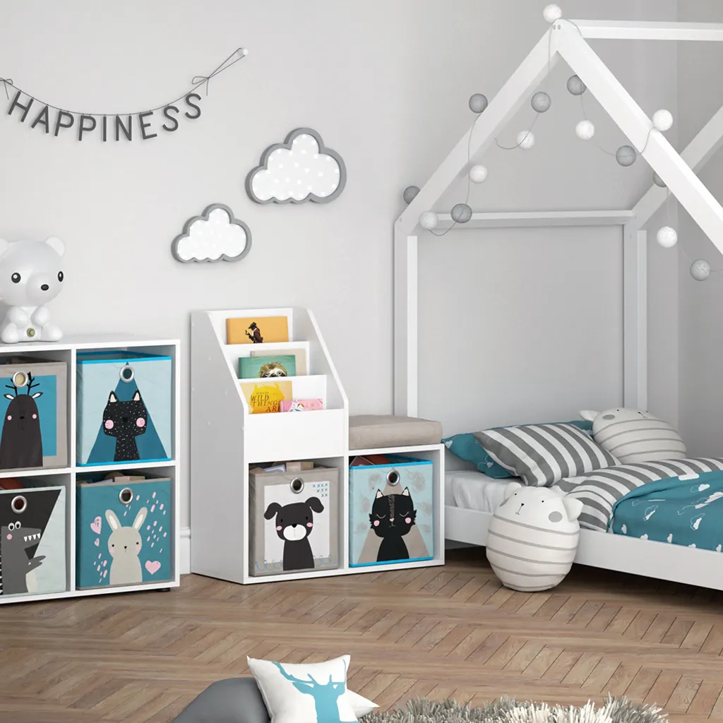 Bibliothèque Compacte Vicco Luigi 72x79cm pour Optimiser les Petits Espaces