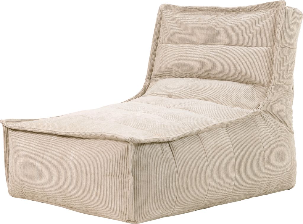 icon Dolce Lounger Sitzsack, Beige, Feines Cord Sitzsack, Produktbild