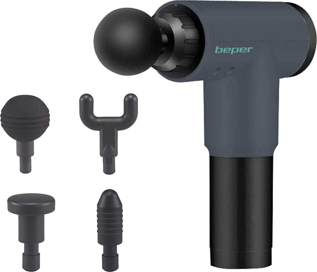BEPER Pistolet de massage rechargeable 6 vitesses - Deep Tissue