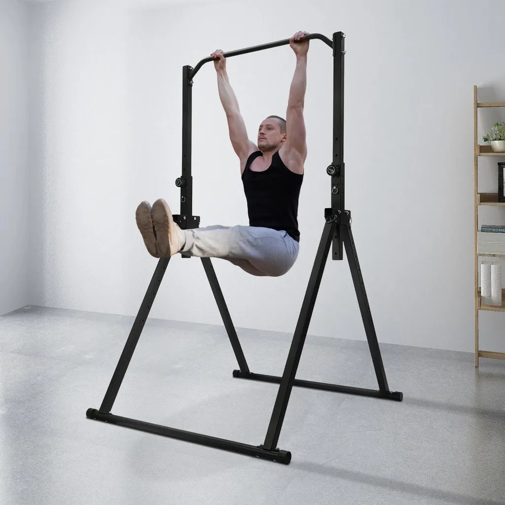 Barre de traction stable et pliable pour petits espaces - Noir mat - 3