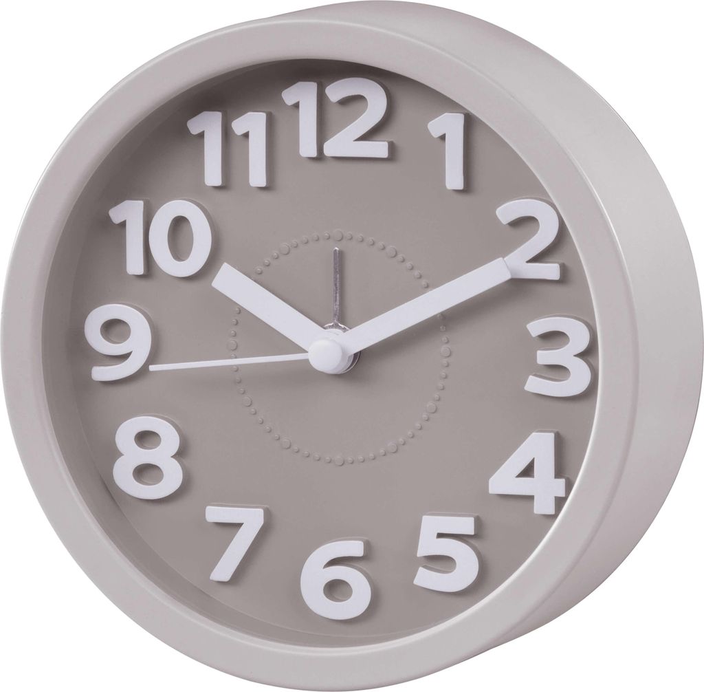 Sveglia Hama Retro, rotonda Taupe, a basso rumore 186324 Immagine del prodotto 
