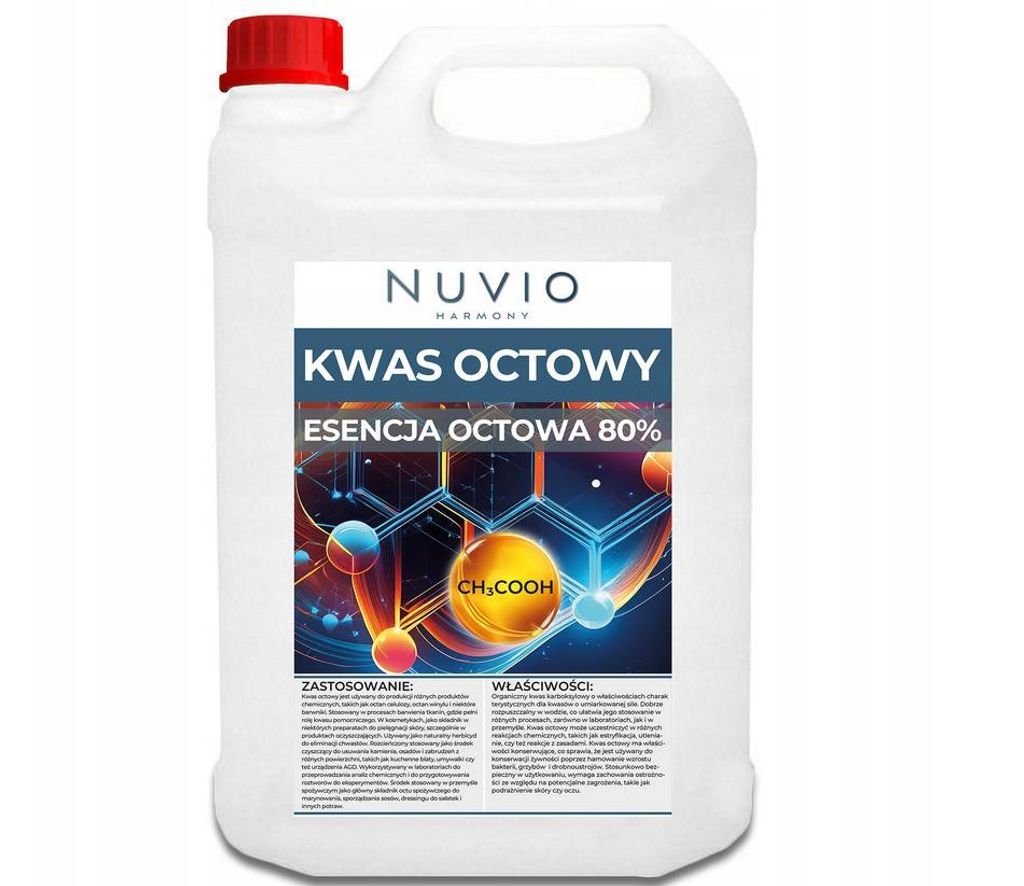 Kyselina octová 80% | 5 kg | Klimaticky neutrální | Ideální Obrázek produktu 