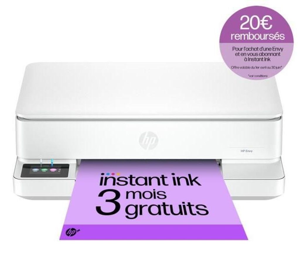 Stampante multifunzione HP ENVY 6120e AIO, colore: bianco Immagine del prodotto 