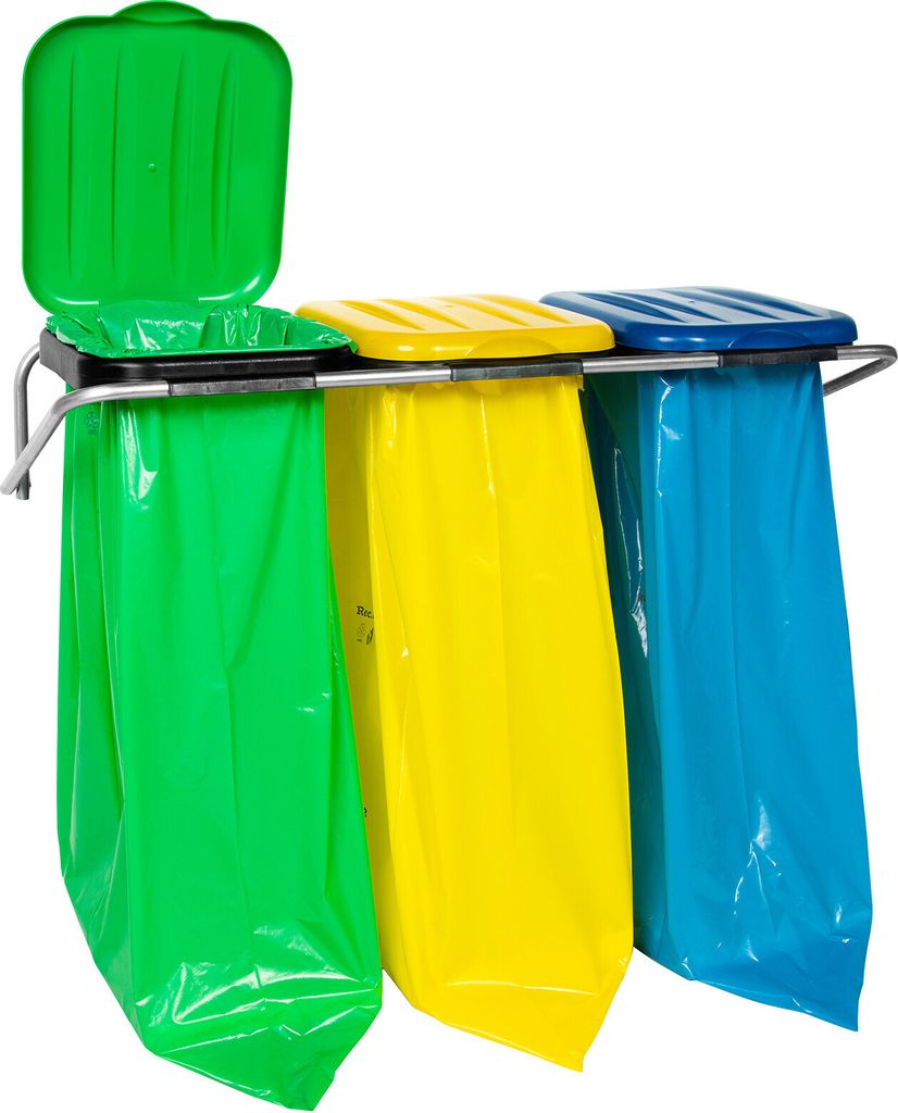 Support de suspension pour déchets 3 couleurs - Sacs 120L Image du produit 