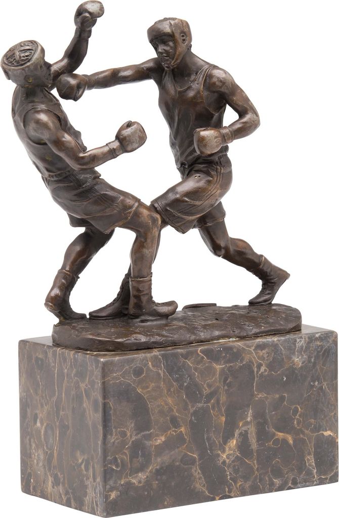 Bronzefigur Boxen Boxer Bronze Trophäe Skulptur Figur Pokal