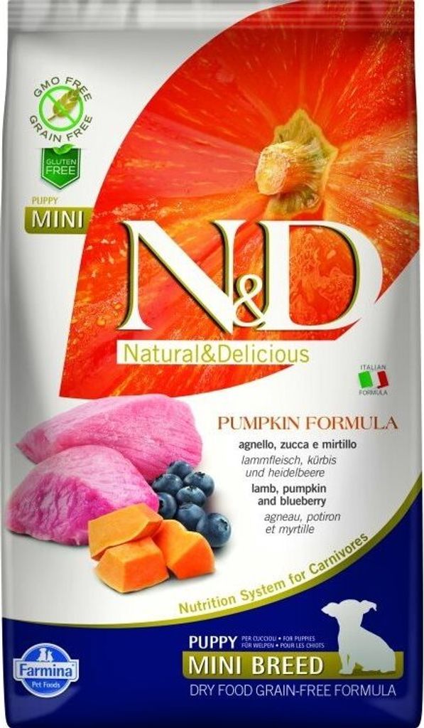 N&D Pumpkin Puppy Lamm small breed 7 kg Produktbild 