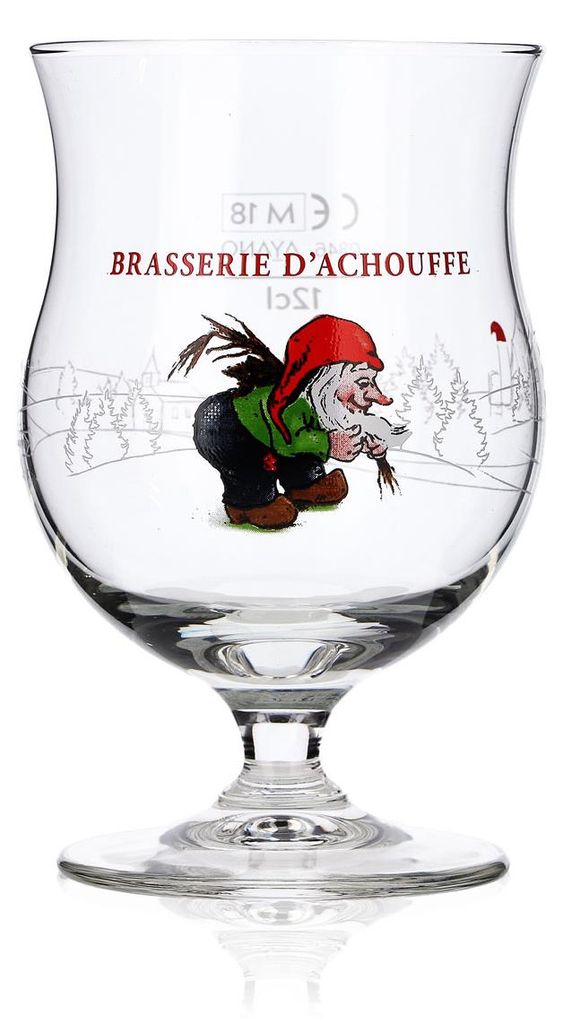Brasserie D'Achouffe Bier Glas Tastingglas Empfangsglas 0,12l Pokal "Zwerg"