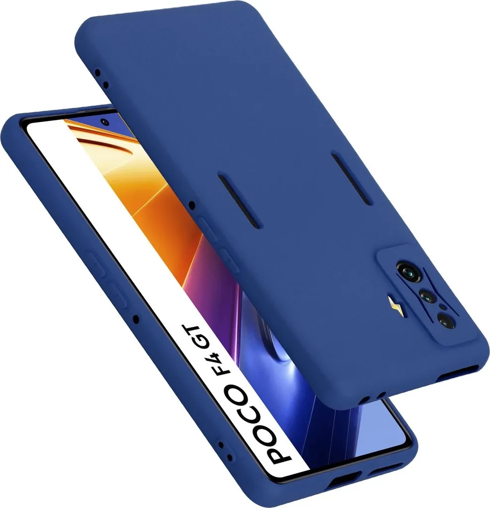 Custodia DOINK Per Xiaomi POCO F4 GT, Cover In Silicone TPU Con Bordo Glitter Dorato E Protezione Completa – Colore Rosa