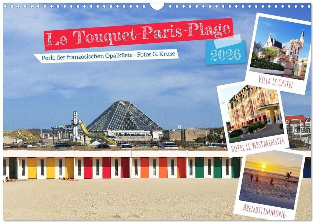 Le Touquet-Paris-Plage - Perle der französischen Opalküste (Wandkalender 2026 DIN A3 quer), CALVENDO Monatskalender