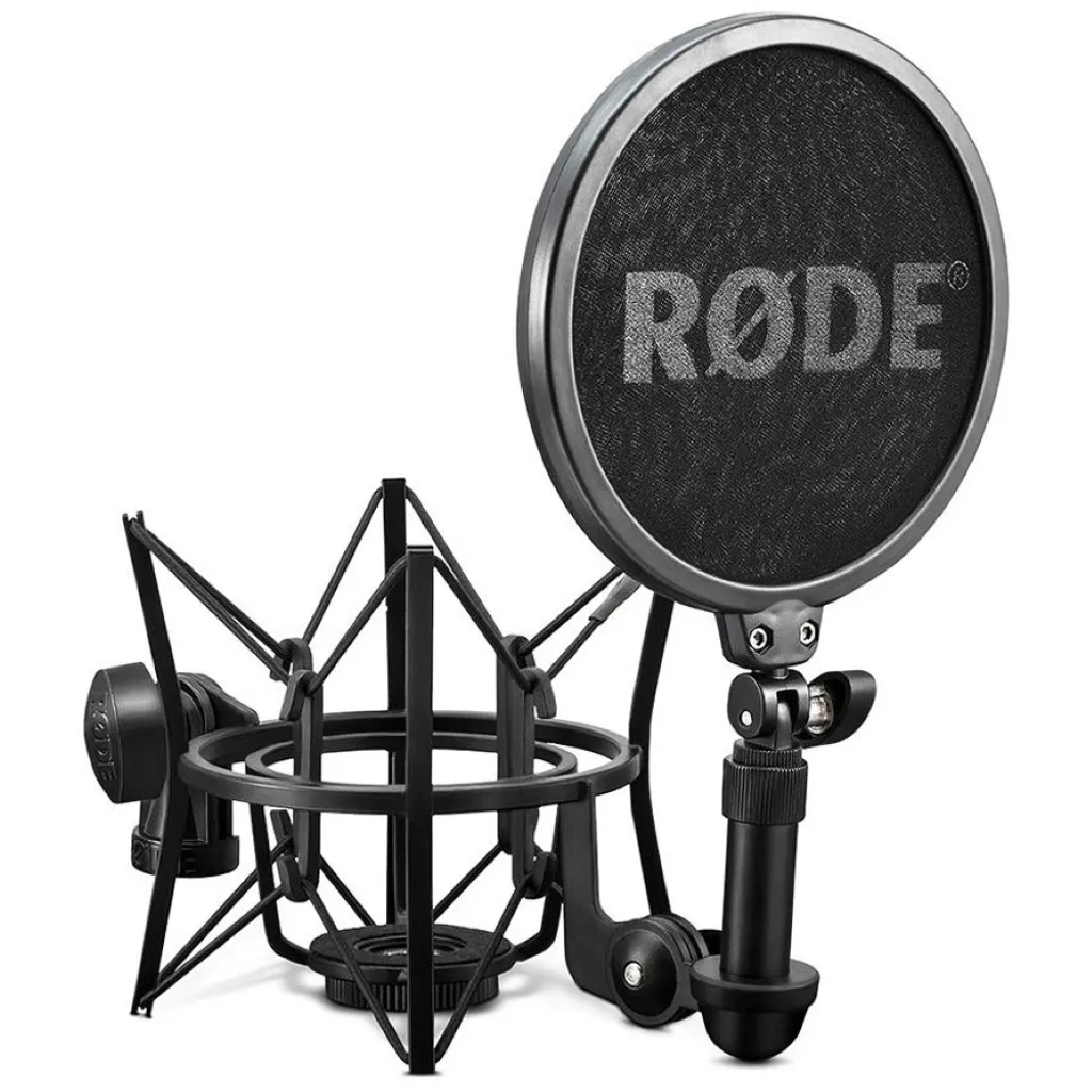 Suspension RØDE SM6 pour enregistrement podcast et voix off