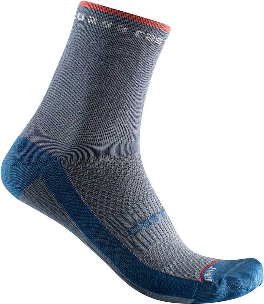 CASTELLI Klassische Fahrradsocken - ROSSO CORSA 11 LADY - Blau S-M