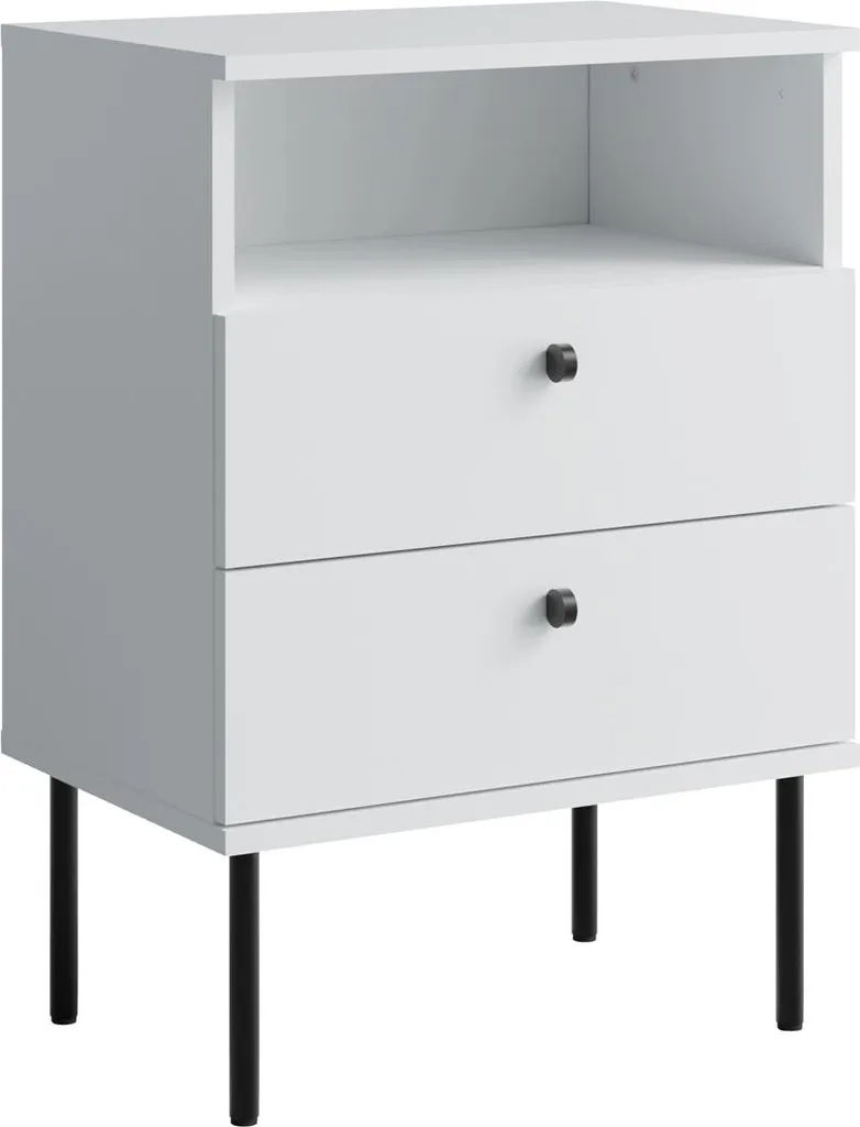 Comodino Bianco Alpino RETIRO 2 | Must-Have Camera da Letto Moderna