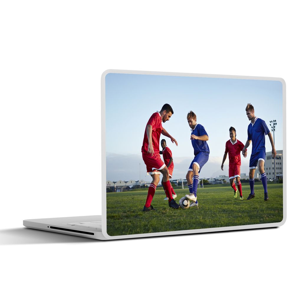 MuchoWow Laptop Aufkleber Sticker Cover Fußballspiel 31x22.5 cm - Laptop-Deko