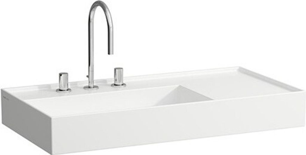LAUFEN Kartell Waschtisch, ohne Hahnloch, ohne Überlauf, Ablage rechts, 900x460mm, H8103384001121