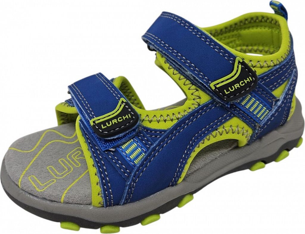 Lurchi Ricco-S Kinderschuhe Jungen Sandalen Blau Freizeit, Schuhgröße:27 EU