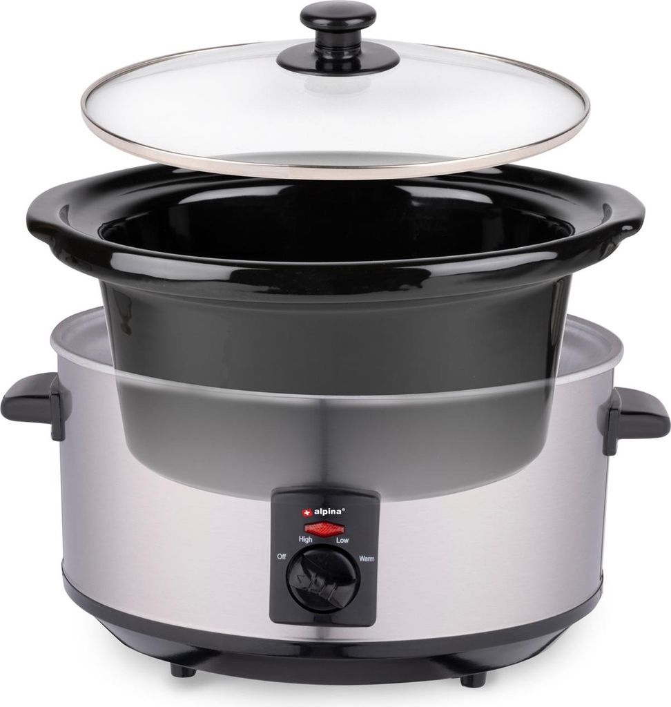 ALPINA Cuisinière à braises BSJ40-B2B, 3,5 L, 240 W Image du produit 