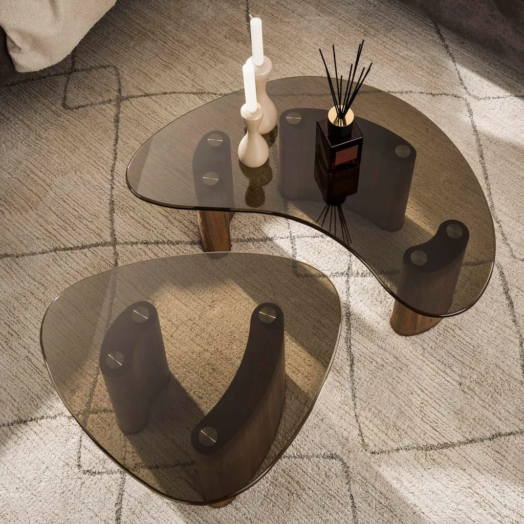 Table basse de salon rectangulaire 87 cm - Parfaite pour vos apéritifs