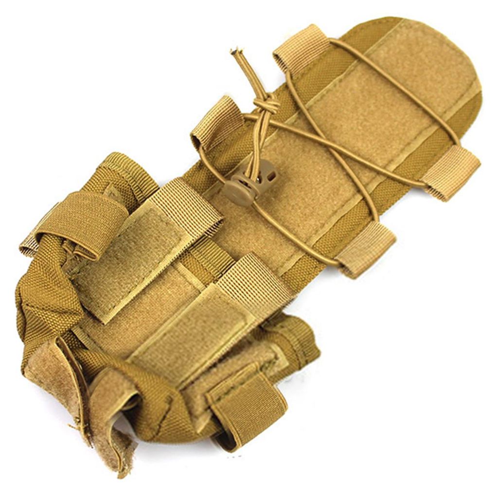 Mk2 Helm-Zubehörtasche mit Klettverschluss, mehrfarbig, tragbar, abnehmbar, elastisches Seil, einfache Installation, Mehrzweck-Helm-Akkupack, Gege...