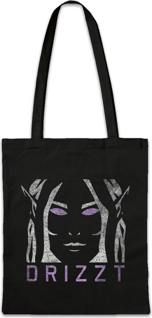 Urban Backwoods Dark Elf Face, Stofftasche, Farbe: Schwarz