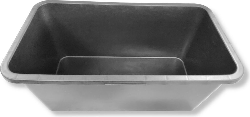 DEWEPRO Mörtelkasten Baueimer für Garten u. Baustelle, eckig 60 Liter