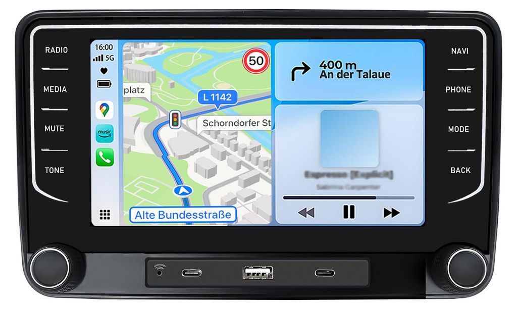 64 GB DAB+ rádio pre Golf V/VI, Polo 6R, Tiguan, Touran – Obrázok produktu 