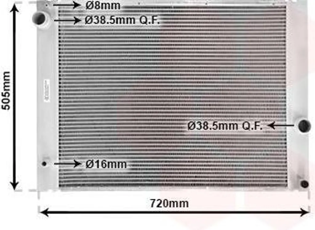 Radiateur de refroidissement moteur 1710-0392 adaptable sur BMW Série 3