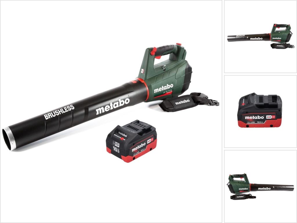 Metabo LB 18 LTX BL Akku Laubbläser 18 V Brushless + 1x Akku 10,0 Ah - ohne Ladegerät