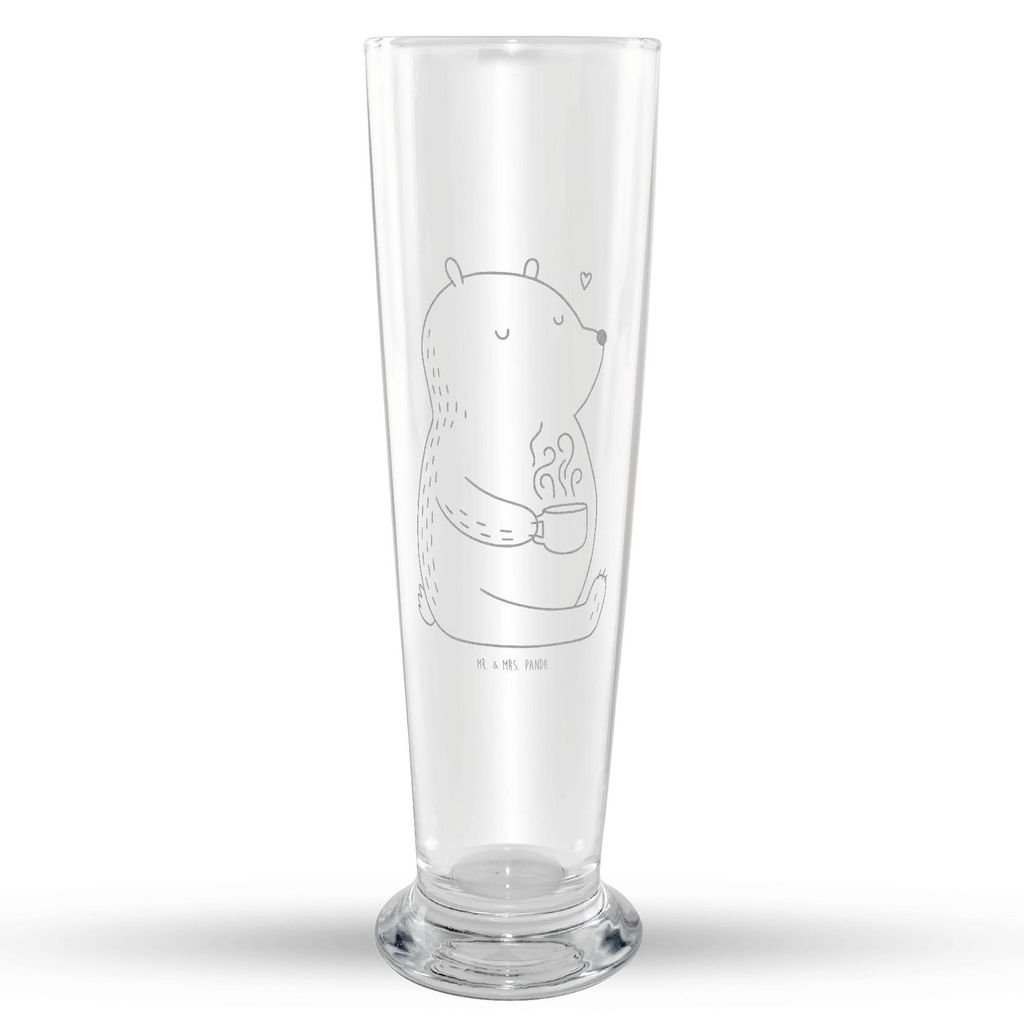 Mr. & Mrs. Panda Weizenglas Bär Morgenkaffee - Transparent - Geschenk, Jahrestag, Weizen Glas, Mr Mrs, Hochzeitstag, für Frauen, Valentinstag, We...