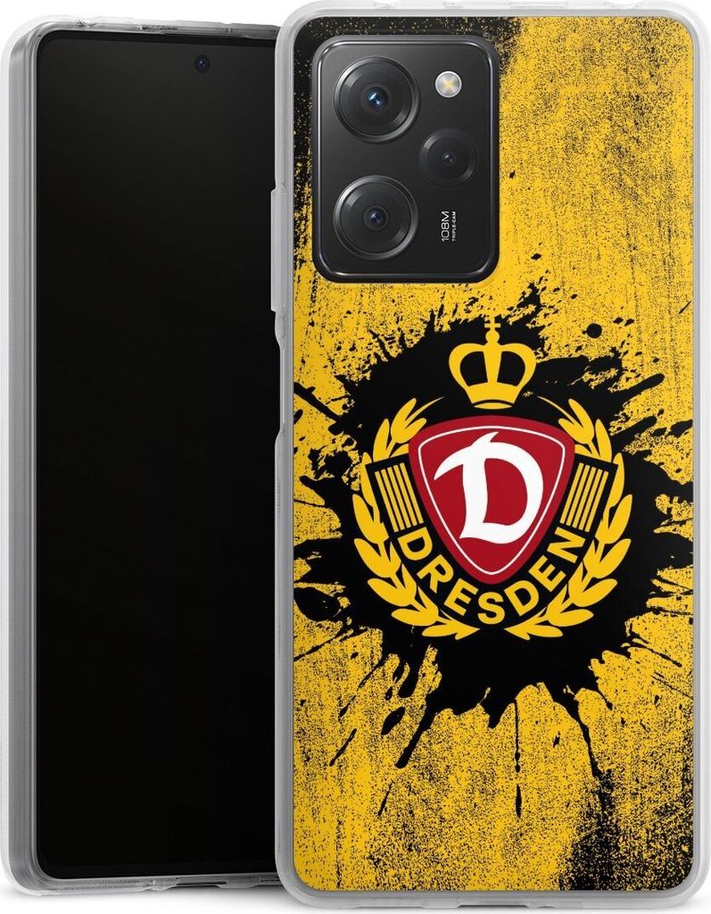 DeinDesign Handyhülle für Xiaomi Poco X5 Pro Silikon Hülle Case Smartphone Schutzhülle Fußball Offizielles Lizenzprodukt SG Dynamo Dresden