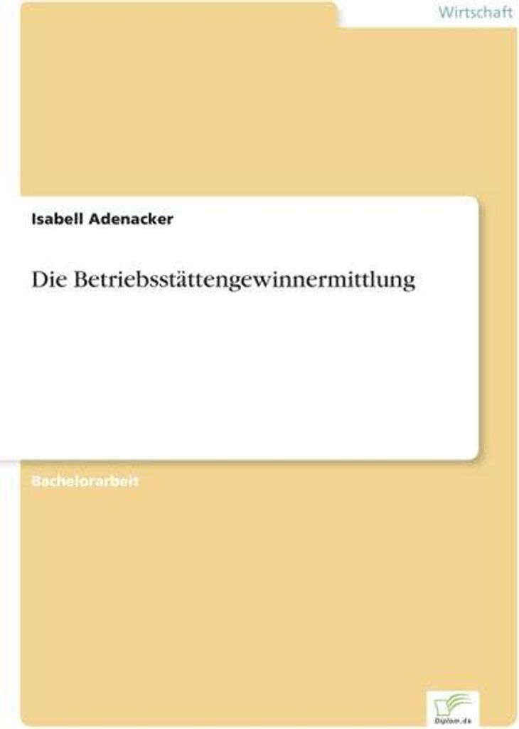 Die Betriebsstättengewinnermittlung