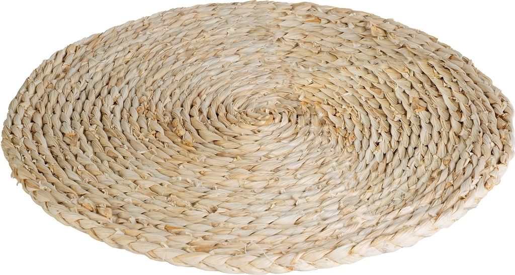Tisch-Set - Beige - geflochtenes Weidengeflecht - Ø 38 cm