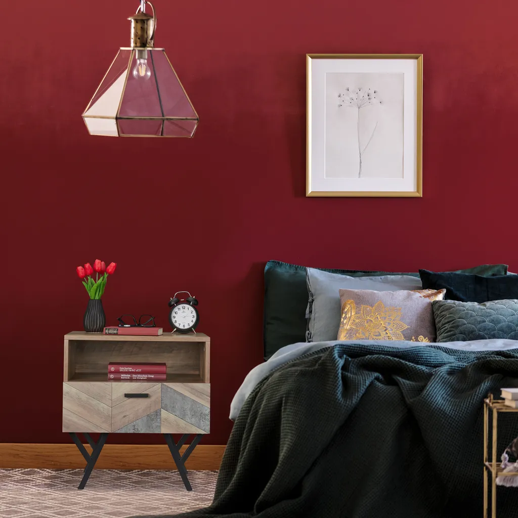 Table de nuit industrielle Relaxdays compacte pour gagner de l'espace