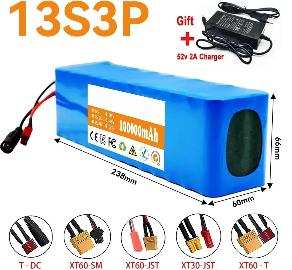 Batterie de Remplacement pour Vélo Électrique 48V 100Ah Lithium Violette - 3
