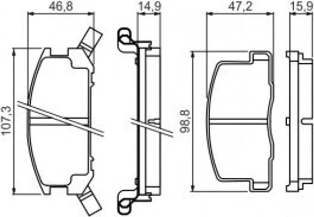 Plaquettes de Frein Bosch pour Entretien Toyota MR 2 III ZZW3 0446617020