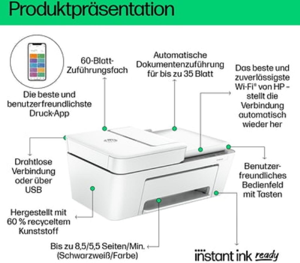 DeskJet 4220e All-in-One-Drucker inkl. 3 Monate Instant Ink Produktbild 12