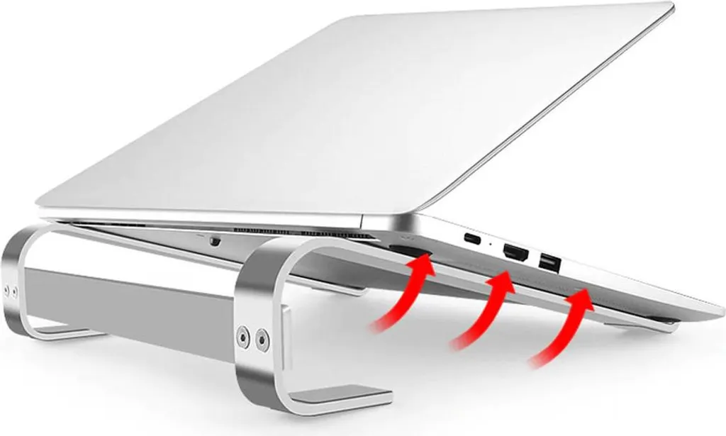 Simple S1 Stand Alluminio Nero per Laptop 18" e Tablet Professionali - 3