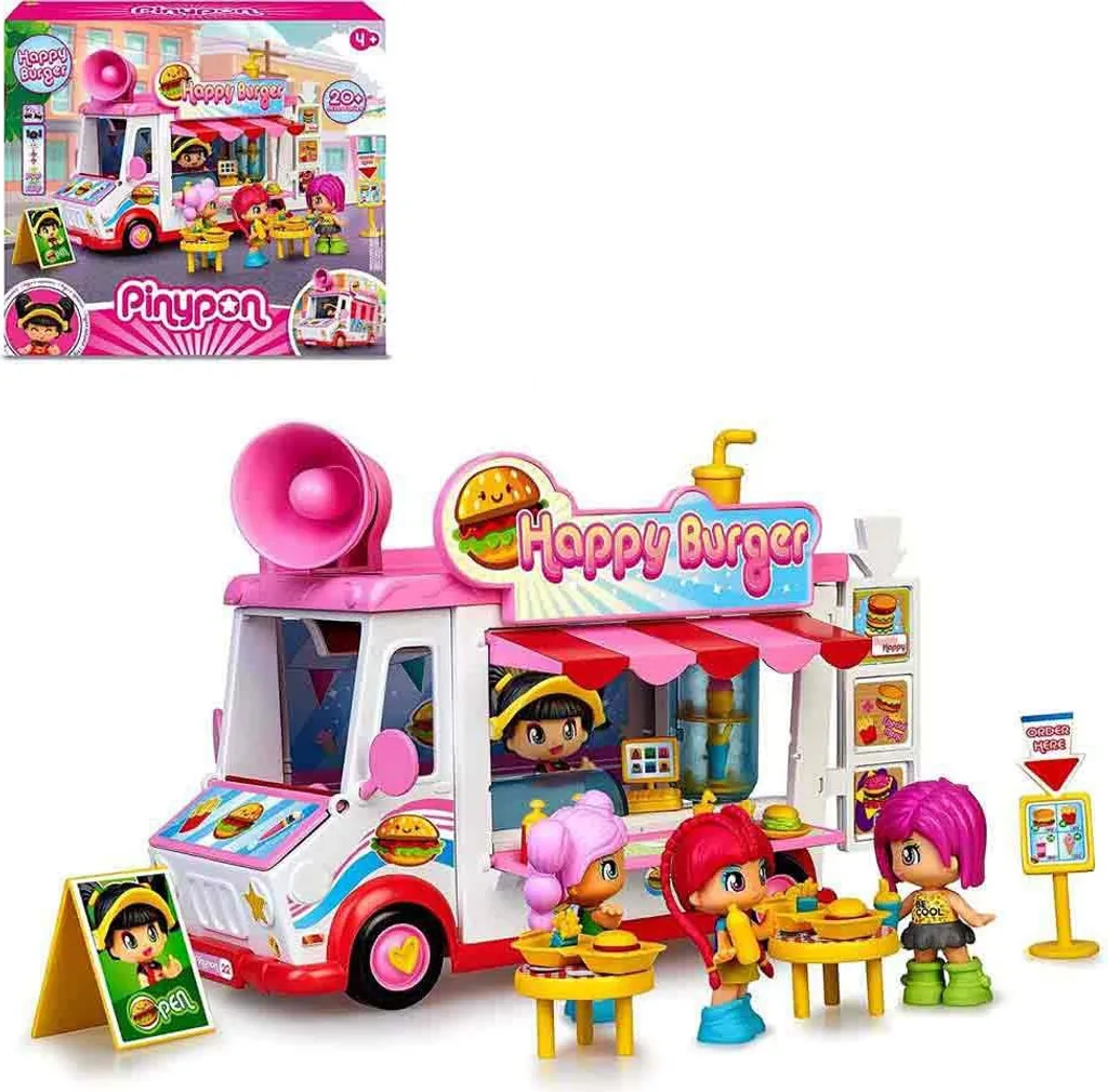 Pinypon Happy Burger Figurine Durable pour Éviter l'Ennui des Enfants