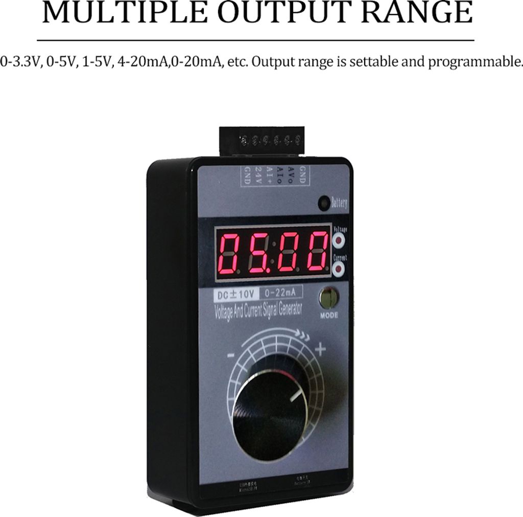Generatore Di Segnale Digitale 4-20 MA, 0-10 V, 0-20 MA, Trasmettitore Di Corrente Per Calibrazione Strumenti