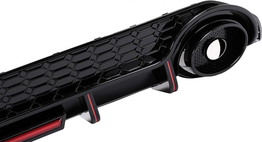 Endrohre Luftdiffusor Stoßstangendiffusor für Audi A3 8Y Limousine S-Line S3 2020-.