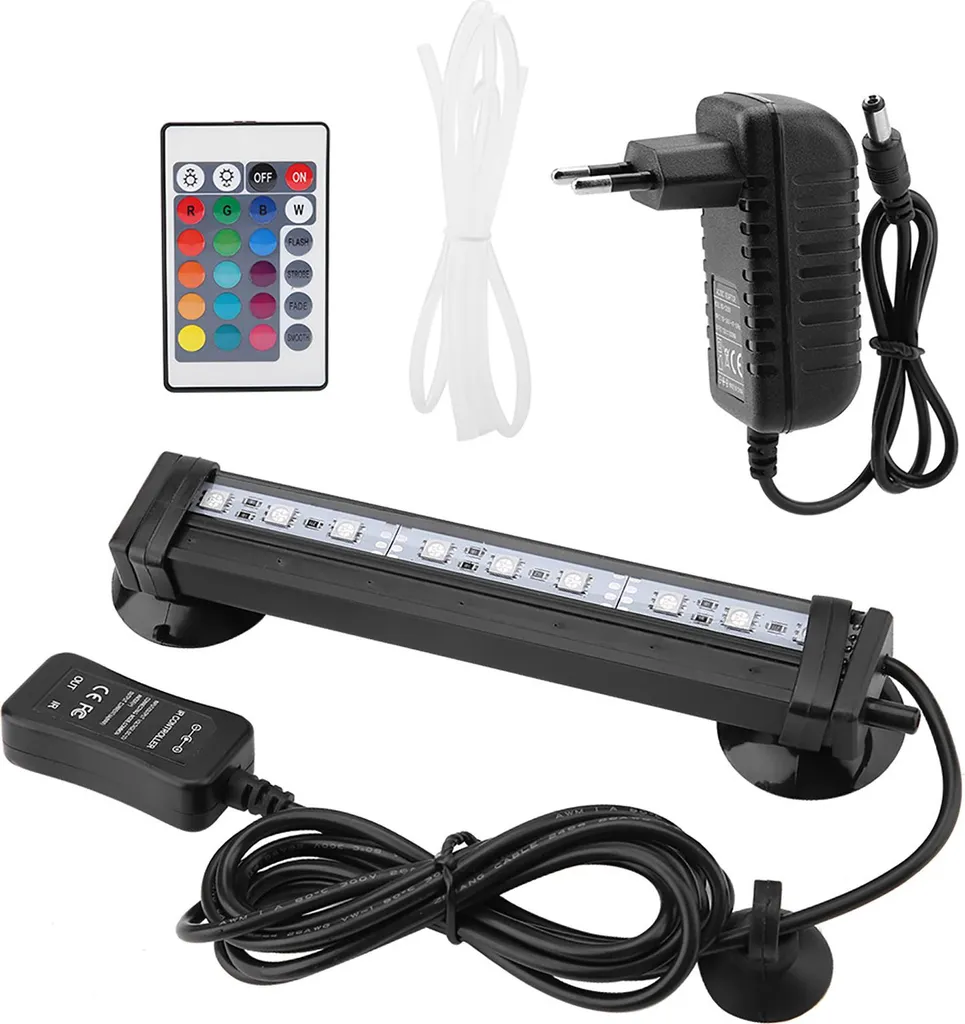 Offerta Kit Luce LED Acquario 16cm + Bolle RGB Telecomandato
