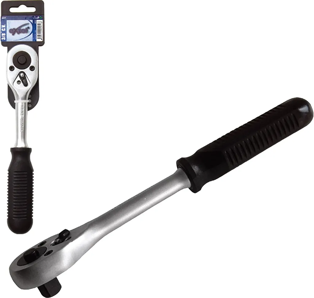 Cricchetto Reversibile 1/4 Professionale 45 Denti CrV 155mm - Offerta