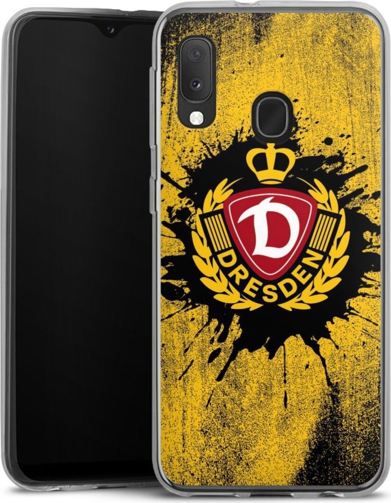 DeinDesign Handyhülle für Samsung Galaxy A20e Silikon Hülle Case Smartphone Schutzhülle Fußball Offizielles Lizenzprodukt SG Dynamo Dresden