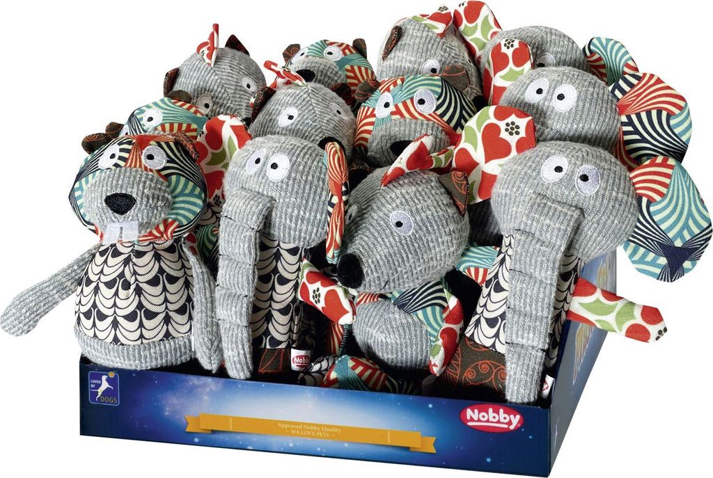 Nobby Hundespielzeug Patchwork Plüschtier  23-25 cm Produktbild 